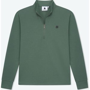 Solution Clothing Salvador - Sweater - Trui - Met Rits - Regular Fit - Volwassenen - Heren - Mannen - Groen - XXXL