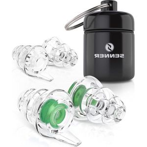 Gehoorbescherming oordopjes voor concerten en festivals - Senner MusicPro met aluminium houder Ear Defender