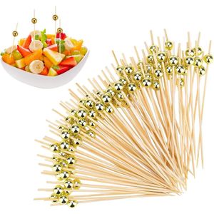 CSGoods - 300 stuks cocktailplectrums voor aperitief, tandenstokers, worstwaren, sandwich, hamburgers, marshmallow-vruchten - feestdecoraties