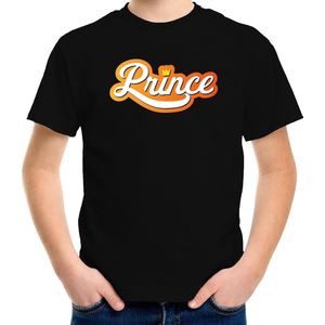 Prince Koningsdag t-shirt - zwart - kinderen -  Koningsdag shirt / kleding / outfit 110/116