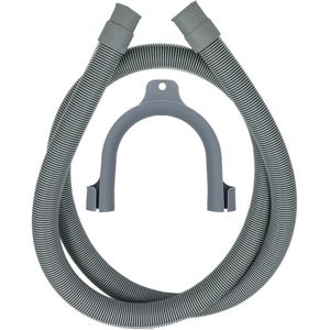 Afvoerslang wasmachine / vaatwasser 2,5 meter lengte | Twee rechte aansluitingen van 19 & 22 mm | Universeel toepasbaar voor de meeste merken | Multaparts® huismerk