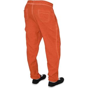 Urban Classics - Spray Dye Dames joggingbroek - L - Oranje