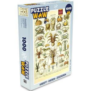 Puzzel Kreeft - Dieren - Zeedieren - Vintage - Adolphe Millot - Legpuzzel - Puzzel 1000 stukjes volwassenen