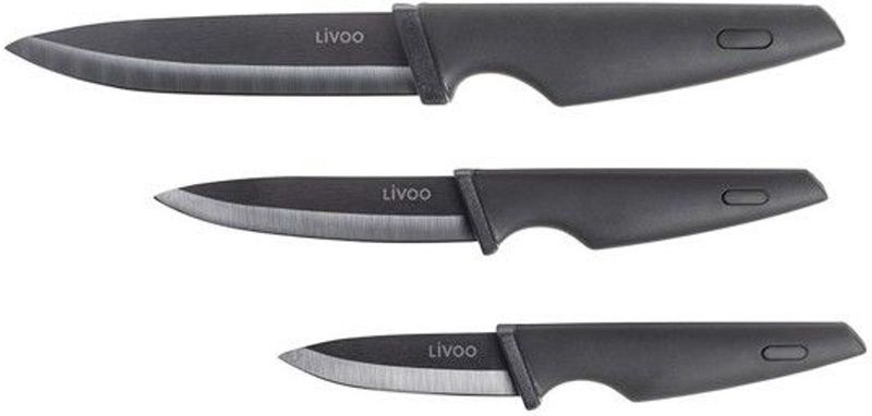 Livoo - Messenblok - Keramisch - 3 Messen - Soft Touch Handgreep