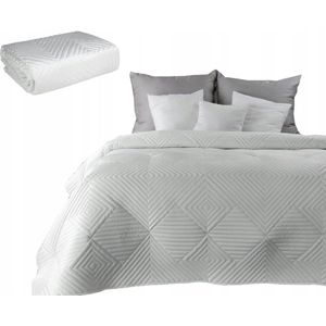 Luxe Velours Sprei Sofia Wit 170x210 cm - Stijlvol & Zacht