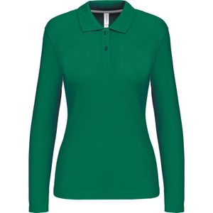 Kariban Damespolo lange mouwen K244 - Kelly Green - XL