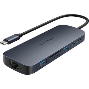 Hyper HD4006GL laptop dock & poortreplicator USB 3.2 Gen 2 (3.1 Gen 2) Type-C Zwart