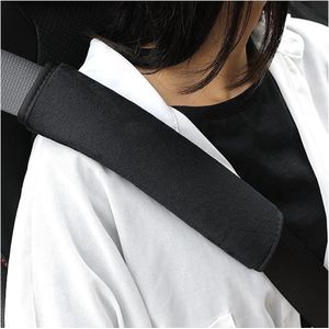 Autogordelkussens - Duurzaam autostoelgordelkussen - Schouderkussens voor volwassenen en kinderen - Set van 2 - Zwart