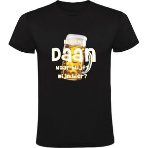 Ik ben Daan, waar blijft mijn bier Heren T-shirt - cafe - kroeg - feest - festival - zuipen - drank - alcohol