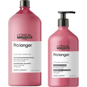 L'Oréal Professionnel SE Pro Longer Shampoo & Conditioner - 1500ml+750ml