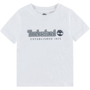 Timberland T60212 T-shirt voor jongens, Marineblauw/Wit, 5 Jaren