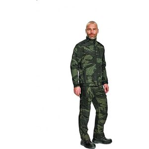 Camouflage softshell jack groen maat XL