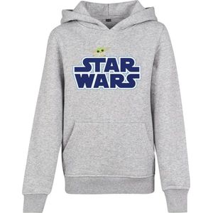 Mister Tee Star Wars - Blue Logo Kinder hoodie/trui - Kids 146 - Grijs