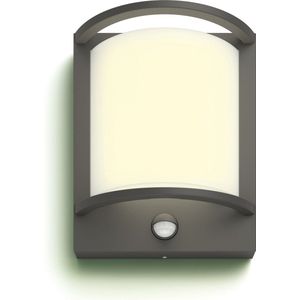 Philips Samondra wandlamp - Ultra Efficient - antraciet - met sensor - 3,8W