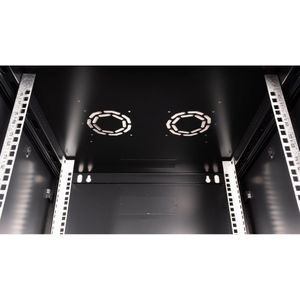 VALUE 19 inch wandbehuizing 15HE, 600x600 mm zwart, bouwpakket