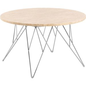 Sohome Ronde Salontafel Jemal - Travertin - 80cm