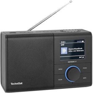 Draagbare DAB+ Radio met Bluetooth en Kleurendisplay - Compacte FM Radio met Batterij- en Netvoeding