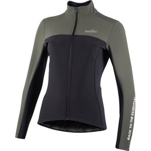 Nalini - Dames - Fietsjack winter - Winddicht Warm Wielrenjack - Groen - Zwart - NEW ROAD LADY JKT - XL