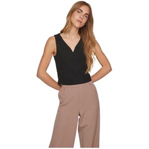 Vila Kia Mouwloze Blouse Zwart S Vrouw