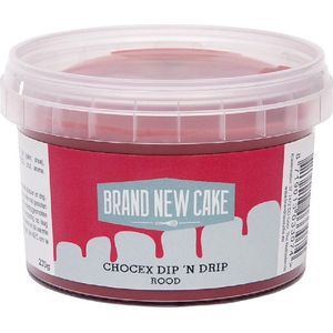 BrandNewCake® Chocex Dip 'n Drip Rood 270gr - Cake Drip - Taartdecoratie - Taartversiering