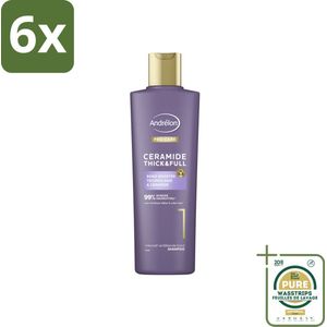 Andrélon – Shampoo – Pro Care – 250 ml - Voordeelverpakking - 6 stuks - Haaruitval verminderen - Breukbestendig haar