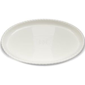 Riviera Maison Serveerschaal, Serveerschaal, Ovale schaal - Elegant Twist Serving Plate - wit