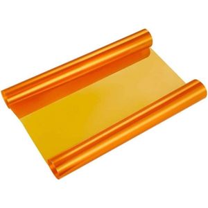 - Gele koplampfolie 30 x 120 cm - Waterdichte tuning folie voor mistlampen (oranje)