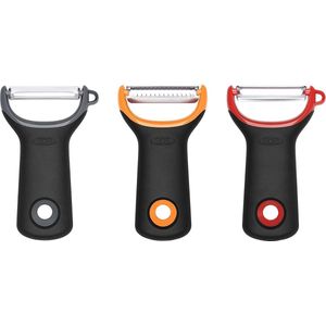 OXO 3-Delige Schil Set - Aardappelschiller - Juliennesnijder - Tomaten Dunschiller - Comfort grip - Japans RVS