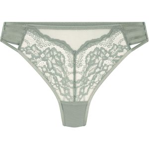 Hunkemöller Dames Lingerie String Briar - Groen - maat S