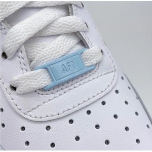 Sneaker Tags Baby Blauw Geschikt Voor AF1 | Metaal | Schoenaccessoires - Schoenveters - Lace Locks