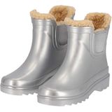 Chelsea - Regenlaarzen - Silver Metallic - Rubber - Fake Fur Voering