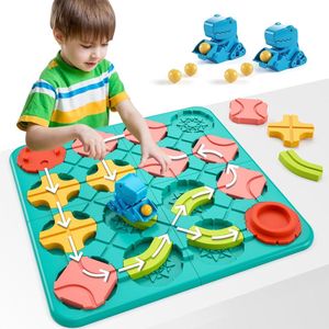 Viva Logik labyrinth bordspellen voor kinderen vanaf 4, 5, 6, 7, 8 jaar, logische puzzel, straatbouwer, kinderspel met vrachtwagen, speelgoed, familiespel, educatief speelgoed, cadeau voor jongens