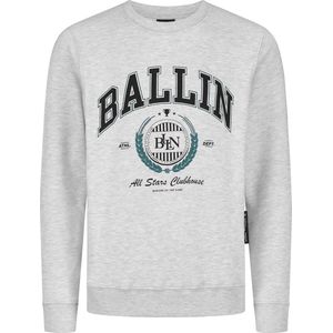 Ballin Amsterdam - Jongens Regular Fit Sweater - Grijs - Maat 152