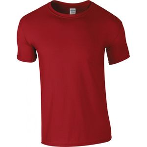 T-shirt Heren 3XL Gildan Ronde hals Korte mouw Cardinal Red 100% Katoen