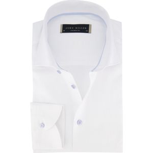 John Miller - Overhemd - Wit - Katoen - Normale Fit