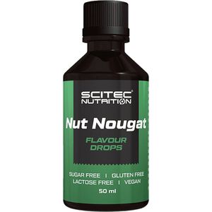 Scitec Nutrition - Flavour Drops (Nut Nougat - 50 ml) - smaak druppels - suikervrij - glutenvrij - lactosevrij - vegan
