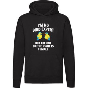 I'm no bird expert but the one on the right is female | zeiken | zeuren | boos | chagrijnig | vogels | Unisex | Trui | Hoodie | Sweater | Capuchon