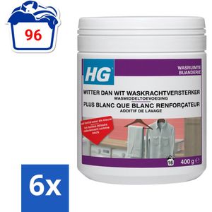 HG - Wasruimte - Witter Dan Wit - Wasmiddeltoevoeging - 400 g - Voordeelverpakking - 6 stuks