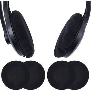 EGoods - Oor Pad Doek Covers in Zwart - Stretchbaar - Wasbaar - Stofbeschermer voor Hoofdtelefoon - Gym - Bibliotheken - Studeren