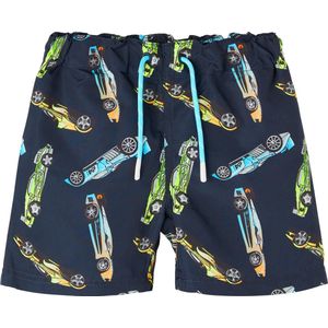 Name it zwemshort jongens - donkerblauw - NMMhotwheels - maat 92