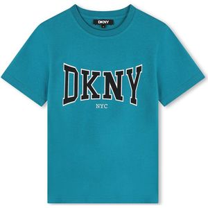DKNY - D60189 - T-shirt - Blauw - Korte Mouwen - 4 Years - Jongens
