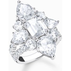Thomas Sabo - Ring - Wit - Zilver - Zirkoon - 925/-