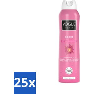 Vogue Adore Parfum Deodorant 150 ml - Bulkverpakking - 25 stuks