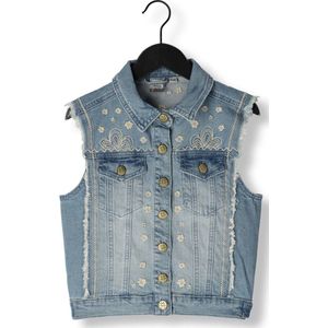 Indian Blue Jeans Denim Gilet Embroidery Blazers Meisjes - Blauw - Maat 128