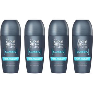 Dove Deo Roller - Men+Care Classic - Voordeelverpakking 4 x 50 ml