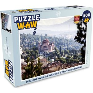 Puzzel Uitzicht over de Griekse stad Thessaloniki - Legpuzzel - Puzzel 500 stukjes