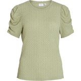 VILA VIANINE S/S PUFF SLEEVE TOP - NOOS Dames T-shirt - Maat S