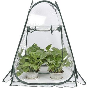 Pop-up Broeikas Klein - Overwinteringstent voor Planten Bloempot Mini-broeikas Winterbescherming (70 x 70 x 80 cm)