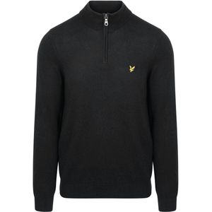 Lyle and Scott - Katoenen Trui - Zwart - Quarter Zip