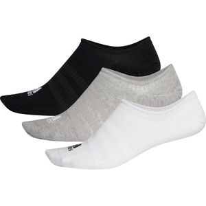 adidas - Light No-Show Socks - Sokken - Zwart/Wit/Grijs - 3 Paar